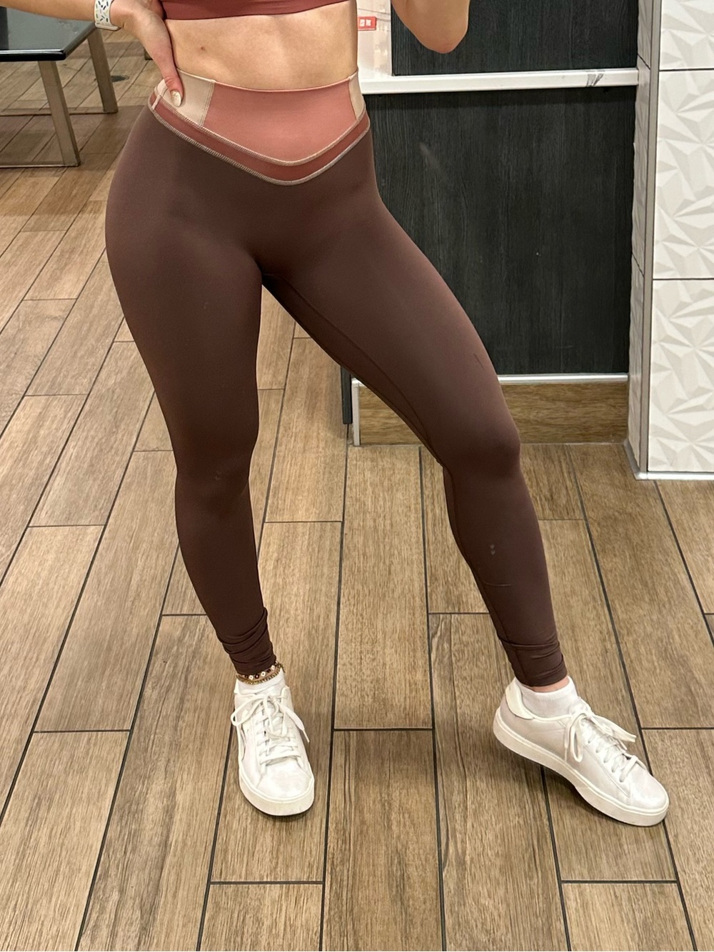 Vitality High-Waist Chocolate Brown Sculpting Leggings